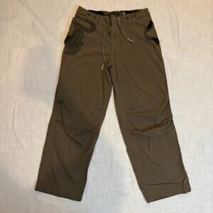Ringspun Khaki Cargo Adjustable Waist Men's Size Large 31 Platoon Pants